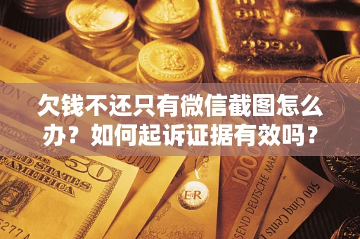 武汉欠钱不还只有微信截图怎么办？如何起诉证据有效吗？