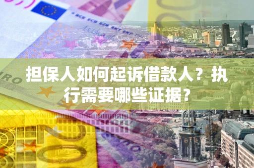 武汉担保人如何起诉借款人？执行需要哪些证据？