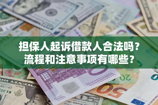 武汉担保人起诉借款人合法吗？流程和注意事项有哪些？