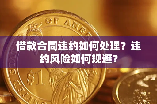 武汉借款合同违约如何处理？违约风险如何规避？