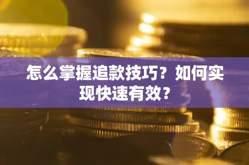 武汉怎么掌握追款技巧？如何实现快速有效？
