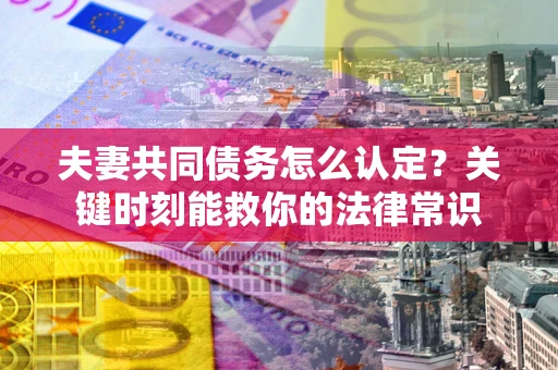 武汉夫妻共同债务怎么认定？关键时刻能救你的法律常识