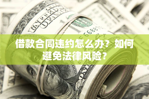 武汉借款合同违约怎么办？如何避免法律风险？