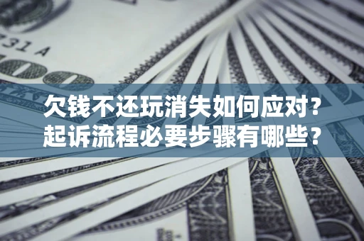 武汉欠钱不还玩消失如何应对？起诉流程必要步骤有哪些？