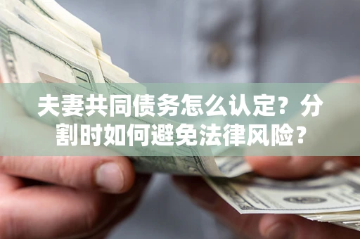 武汉夫妻共同债务怎么认定？分割时如何避免法律风险？